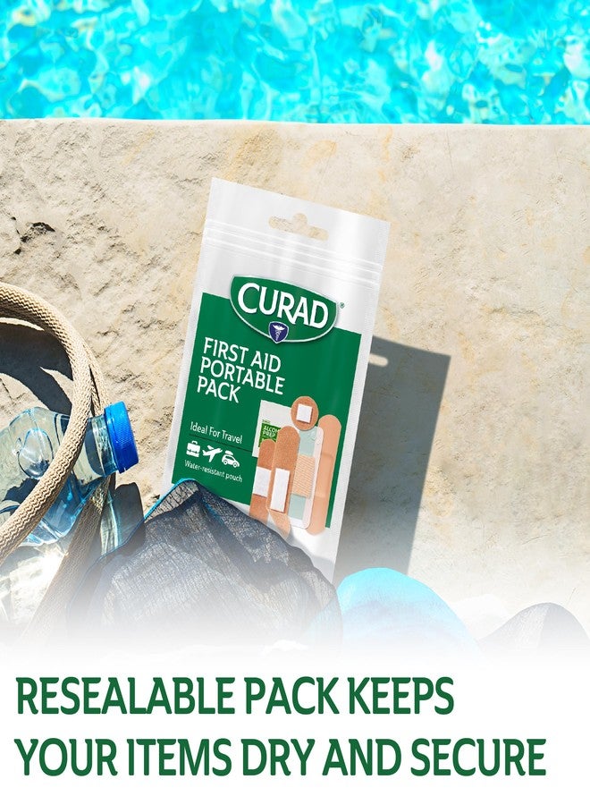 CURAD First Aid Portable Pack |15 - Count On-the-Go Essentials |12 Packs - Image 3
